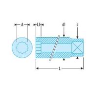 NSD.26L - nasadka 1/2" 12-kątna, udarowa, długa, 26 mm