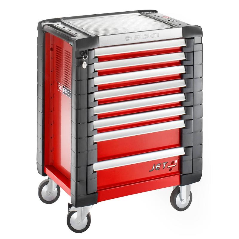 JET.8M3 - ROLLCAB JETM3 8 DRAWERS RED