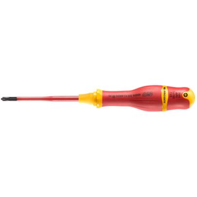 APB1X100TVE - Wkrętak izolowany 1000V Protwist® BORNEO® z cienkim grotem, do śrub mieszanych PHILLIPS®, PH1
