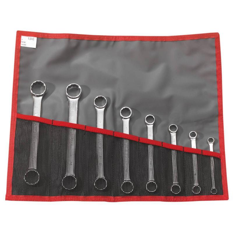 59.JN8T - Zestaw kluczy oczkowych prostych, 8x9 - 22x24 mm