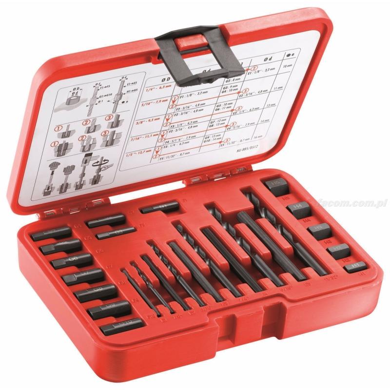 885 - zestaw wykrętaków do szpilek, gwint prawostronny lub lewostronny