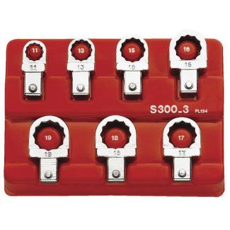 J.300-3 - Zestaw końcówek oczkowych 9x12, 10-19 mm