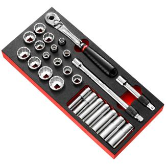 MODM.SL2U - Moduł nasadek 1/2" 12-kątnych, 3/8"-1'1/4"