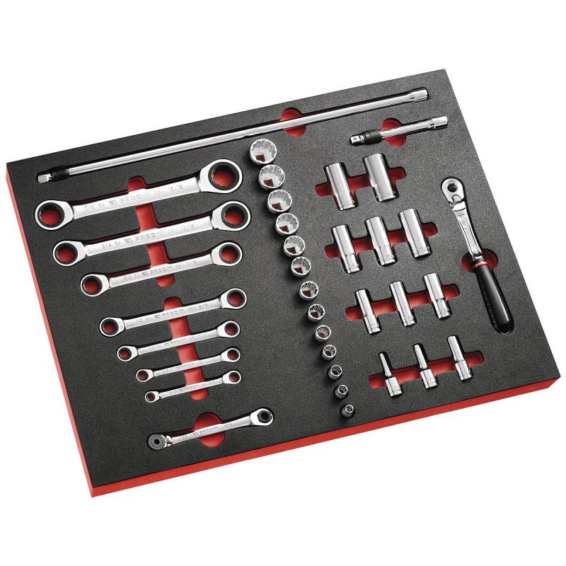 MODM.JL2U - Moduł nasadek 3/8" 12-kątnych 1/4"-1" i kluczy grzechotkowych 1/4"-15/16" MODM.JL2U - Moduł nasadek 3/8" 12-kątnych 1/4"-1" i kluczy grzechotkowych 1/4"-15/16"