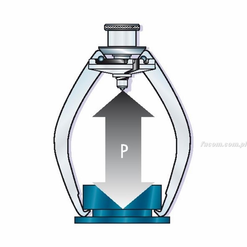 U.301 - ściągacz samozaciskający się z chwytem zewnętrznym i łapami cienkimi U.301 - ściągacz samozaciskający się z chwytem zewnętrznym i łapami cienkimi