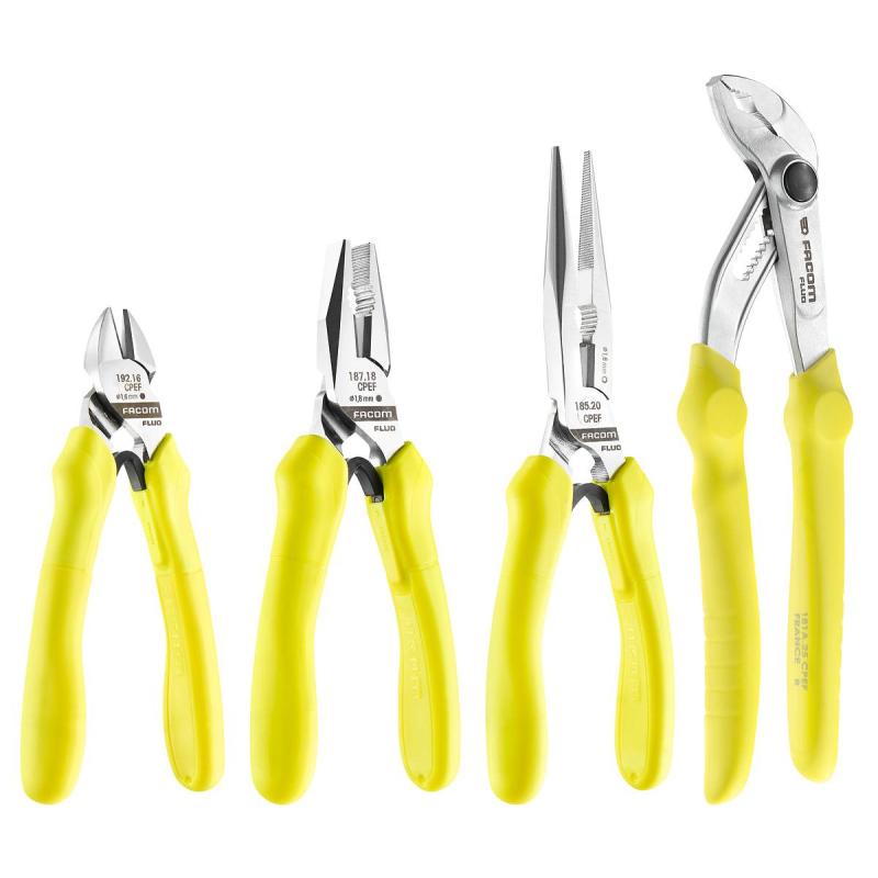 CPE.1F - Zestaw 4 szczypiec fluo CPE.1F - Zestaw 4 szczypiec fluo