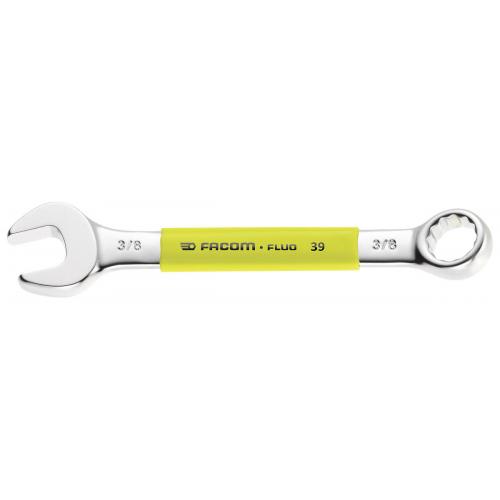 39.1/4F - Inch short-reach combination wrench - FLUO