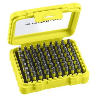 E.1063F - Zestaw 63 końcówek do dokręcania fluo