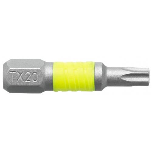 EX.125TF - Końcówka standardowa do śrub TORX®, T25, FLUO