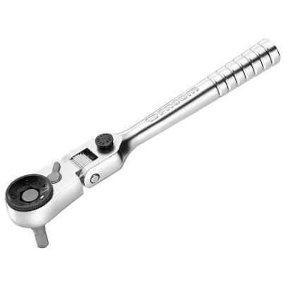 R.180 - grzechotka 1/4” kompaktowa z giętką główką obracaną o 180°