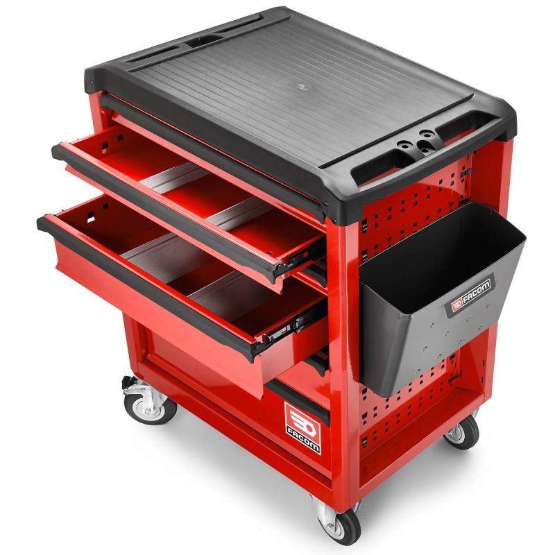 ROLL.6M3 - wózek ROLL, 6 szuflad, 3 moduły na szufladę, czerwony