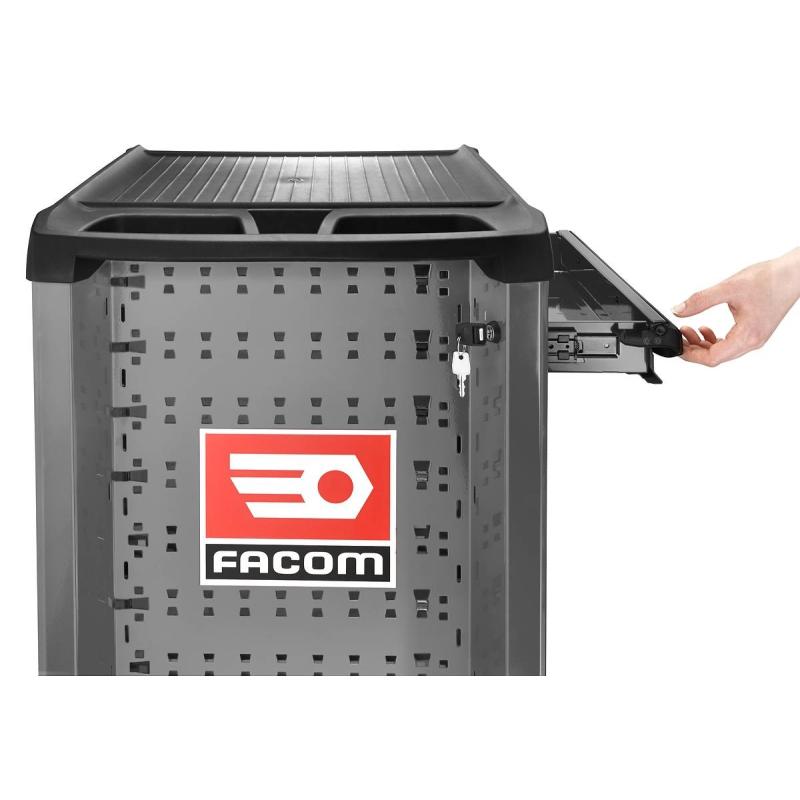 ROLL.6M3 - wózek ROLL, 6 szuflad, 3 moduły na szufladę, czerwony