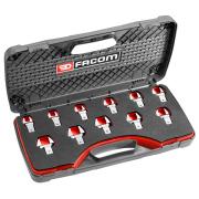 11.J11 - zestaw 11 końcówek widełkowych 14x18, rozmiary metryczne 13 - 24 mm 11.J11 - zestaw 11 końcówek widełkowych 14x18, rozmiary metryczne 13 - 24 mm