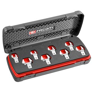 11.J8U - zestaw 8 końcówek widełkowych 14x18, rozmiary calowe 1/2” - 15/16”