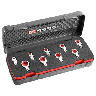 12.J9U - zestaw 9 końcówek oczkowych 9x12, rozmiary calowe 1/4” - 3/4"