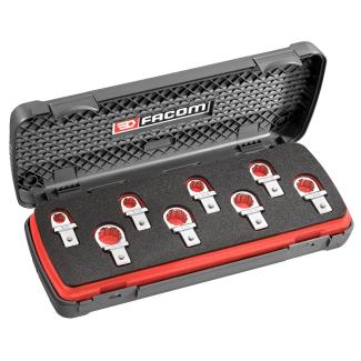 13.J8U - zestaw 8 końcówek oczkowych 14x18, rozmiary calowe 1/2” - 15/16”