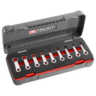 J.J9SPR - zestaw 9 końcówek oczkowych z zabierakiem 3/8", metrycznych 8 - 20 mm