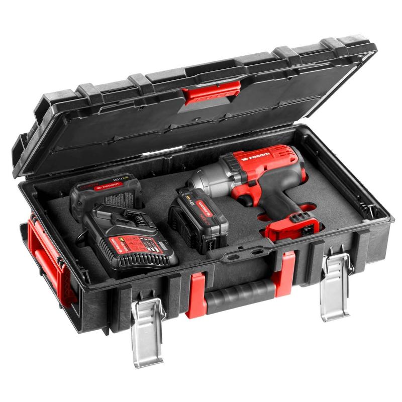 CL3.CH18SP2 - zestaw: klucz udarowy 1/2" 1625 Nm 18V, 2 x akum. 5Ah, ładowarka, walizka IP65