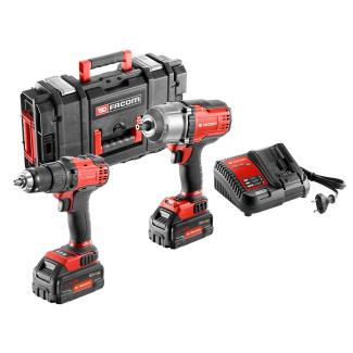 CL3.CHP18SP2 - zestaw: klucz udarowy 1/2" 1625 Nm, wiertarkowkrętarka 350 W, 18V 5Ah, walizka IP65