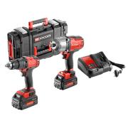 CL3.CHP18SP2 - zestaw: klucz udarowy 1/2" 1625 Nm, wiertarkowkrętarka 350 W, 18V 5Ah, walizka IP65