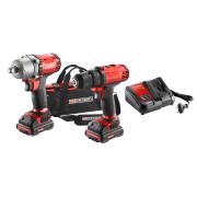 CL3.CP10SJD2PB - zestaw: klucz udarowy 1/2" 270 Nm, wiertarkowkrętarka 180 W, 10.8V 2Ah