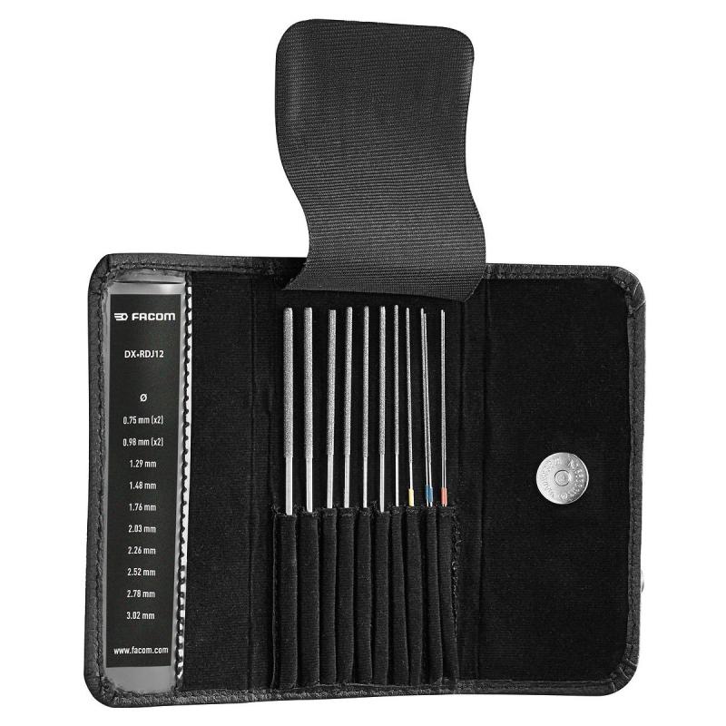 DX.RDJ12 - zestaw 12 pilnikówigłow ych powlekanych diamentem do czyszczenia styków