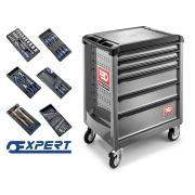 ROLL.6M3 - wózek ROLL, 6 szuflad, 3 moduły na szufladę, czerwony