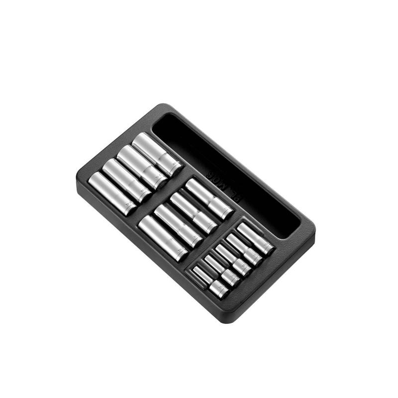 MOD.HLB - 1/2" long-reach metric 6-point sockets module, 12 - 32 mm MOD.HLB - 1/2" long-reach metric 6-point sockets module, 12 - 32 mm