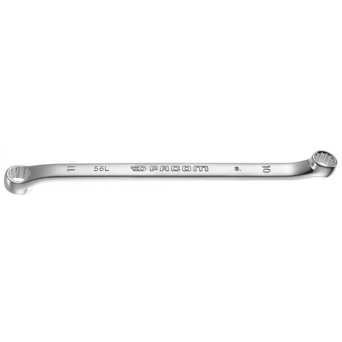 56L.12X13 - long-reach metric offset ring wrench with 10° angle, 12x13 mm