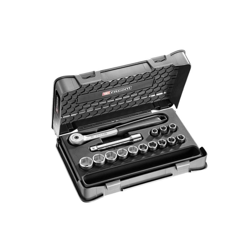 S.151-1P6 - 15 piece 1/2" metric 6-point sockets set S.151-1P6 - 15 piece 1/2" metric 6-point sockets set