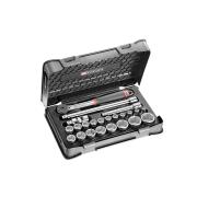 S.161-3P6 - zestaw nasadek 1/2" w skrzynce, 6-kątne, 8 mm - 32 mm