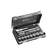 SL.161-3P12 - 23 piece 1/2" metric 12-point sockets set