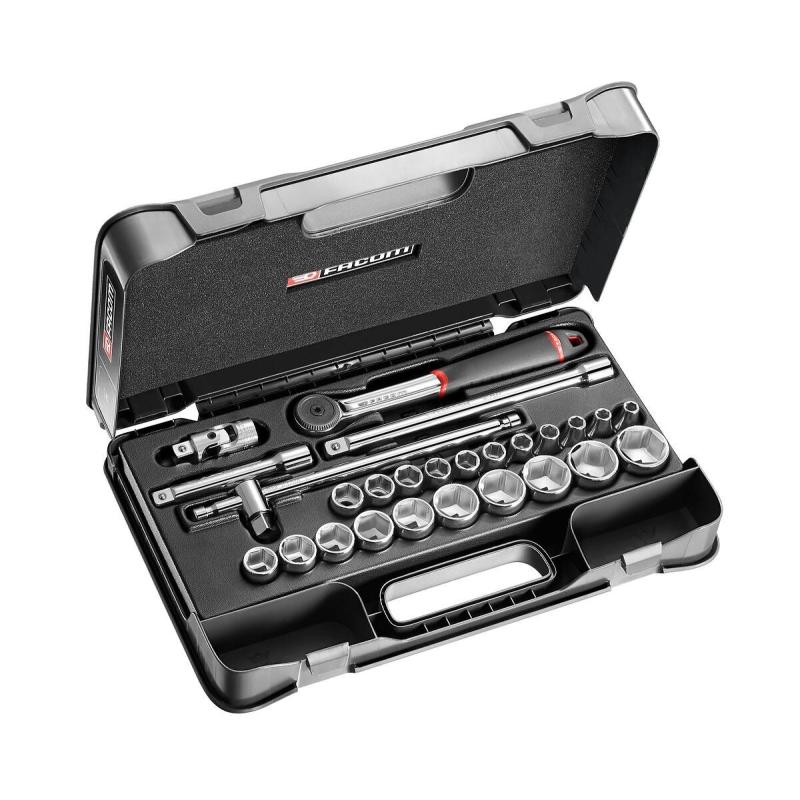 S.161-4P6 - 26 piece 1/2" metric 6-point sockets set S.161-4P6 - 26 piece 1/2" metric 6-point sockets set