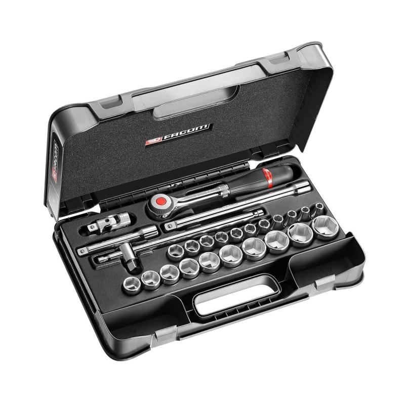 S.360-4P6 - 26 piece 1/2" metric 6-point sockets set S.360-4P6 - 26 piece 1/2" metric 6-point sockets set