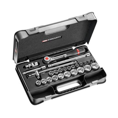 S.360-4P6 - 26 piece 1/2" metric 6-point sockets set