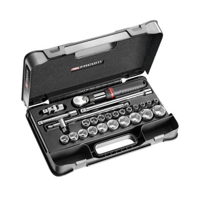 SXL.161-4P6 - 26 piece 1/2" metric 6-point sockets set