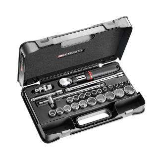 SXL.161-4P12 - zestaw nasadek 1/2" w skrzynce, 6-kątnych, 8 mm - 32 mm