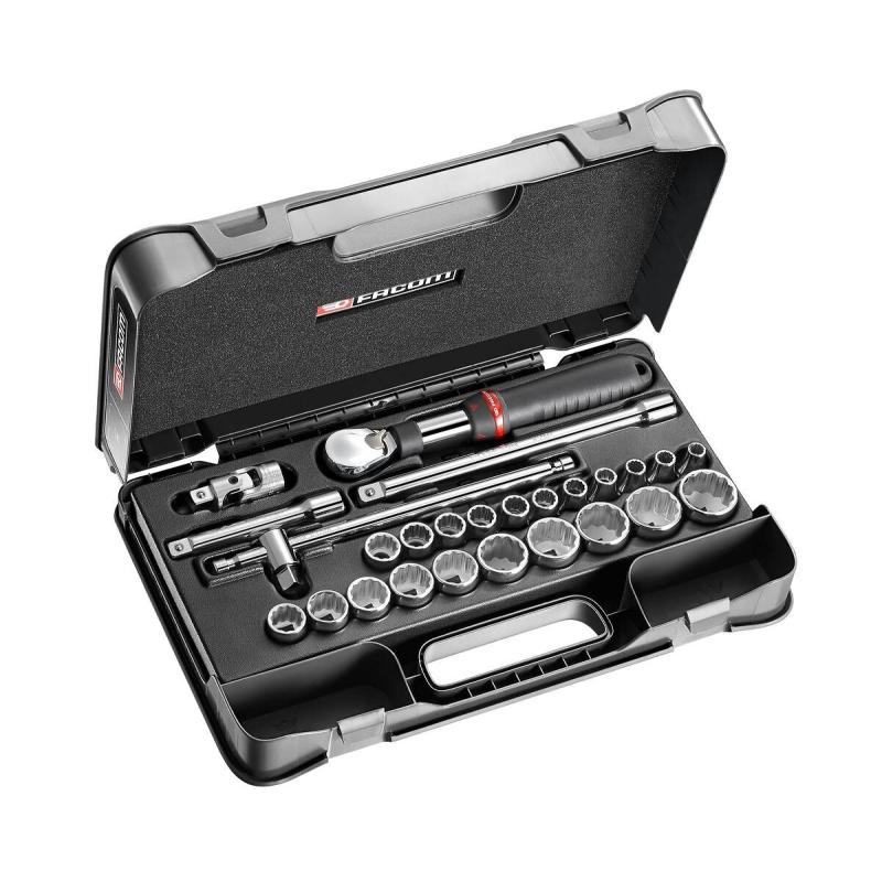 SXL.161-4P12 - 26 piece 1/2" metric 12-point sockets set SXL.161-4P12 - 26 piece 1/2" metric 12-point sockets set