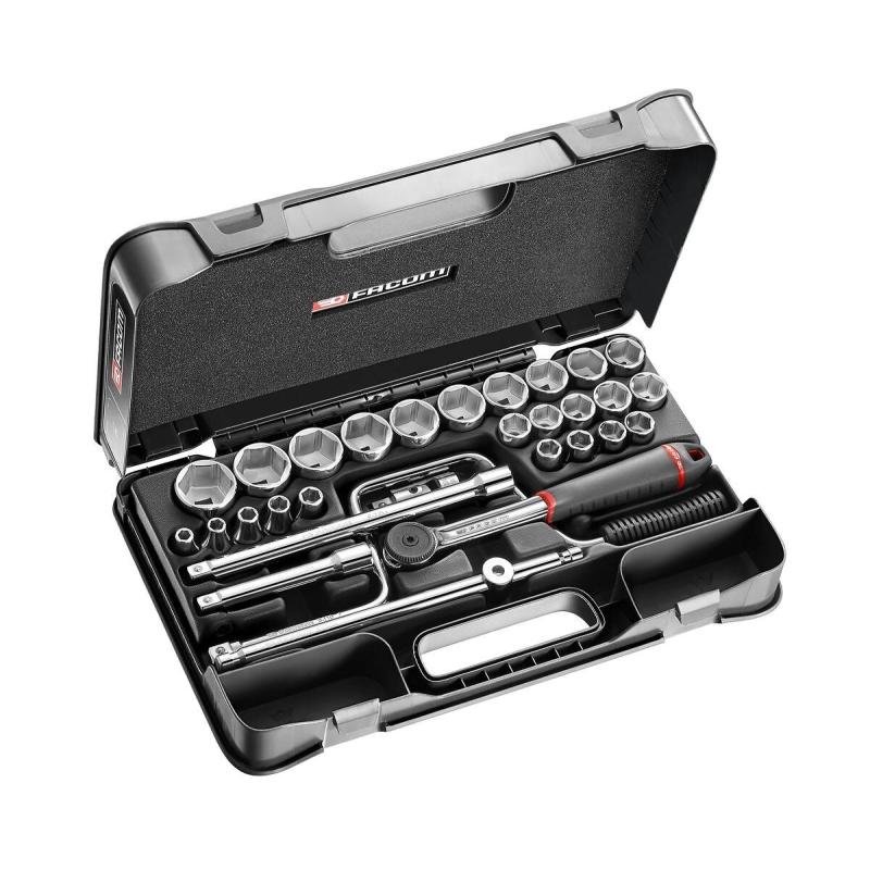S.161-5P6 - 30 piece 1/2" metric 6-point sockets set S.161-5P6 - 30 piece 1/2" metric 6-point sockets set