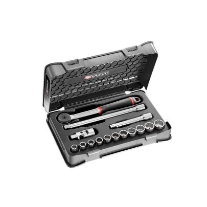 S.161-1P12U - 15 piece - 1/2" inch 12-point sockets set