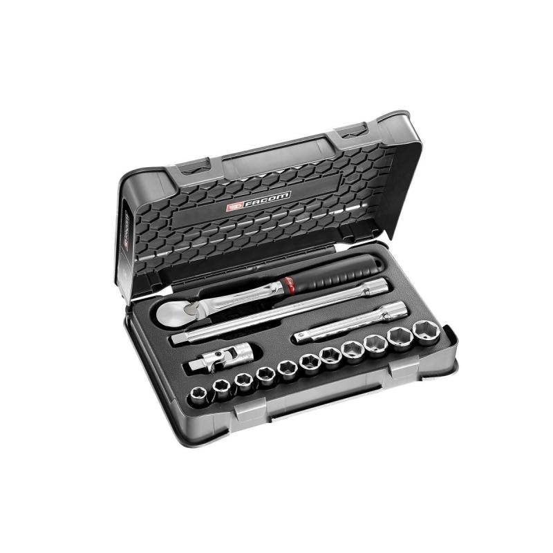 SL.161-1P6U - 15 piece 1/2" inch 6-point sockets set SL.161-1P6U - 15 piece 1/2" inch 6-point sockets set