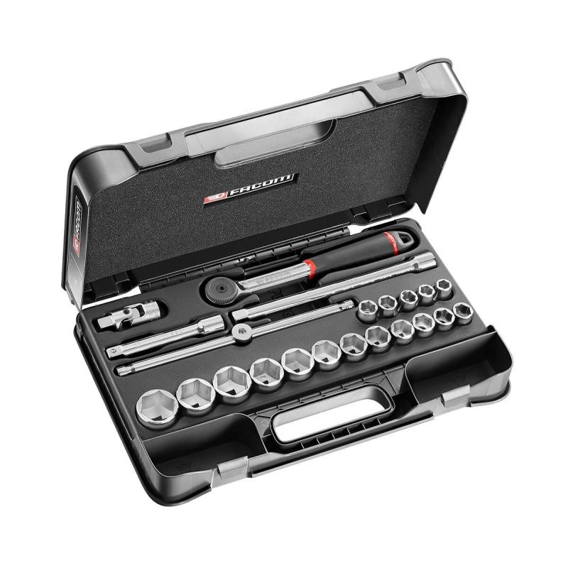 S.161-2P6U - 22 piece 1/2" inch 6-point sockets set