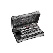 S.161-2P12U - 22 piece1/2" inch 12-point sockets set