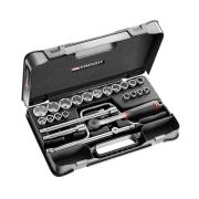 S.161-3P6U - 25 piece 1/2" inch 6-point sockets set