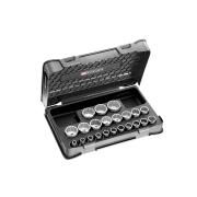 S.400B - zestaw nasadek 1/2" w kasecie, 12-kątnych, 8 mm - 32 mm