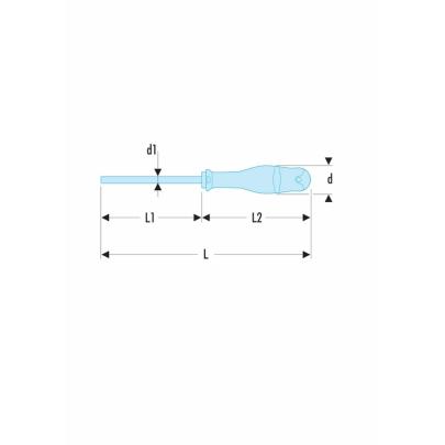 ADM4x100 - diamond-tip screwdriver for PROTWIST® slotted head