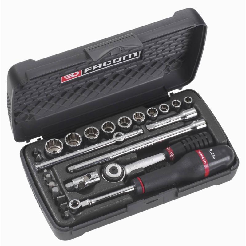 R.425AUP - zestaw nasadek 1/4" w kasecie, 7/32'' - 9/16''