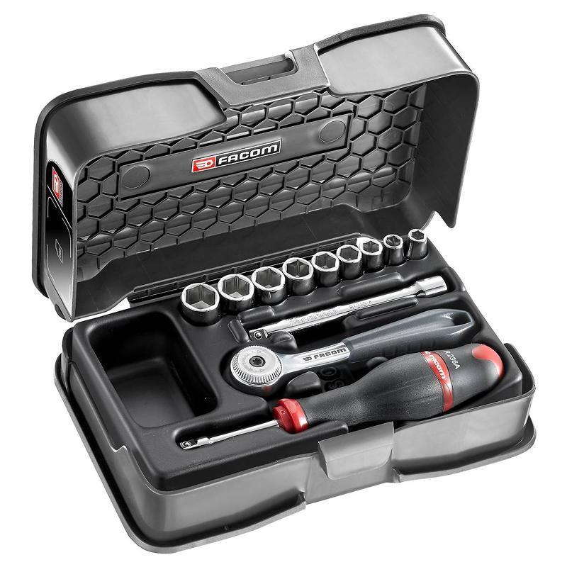 R.151-1P6 - 1/4" metrics 6-point sockets set R.151-1P6 - 1/4" metrics 6-point sockets set