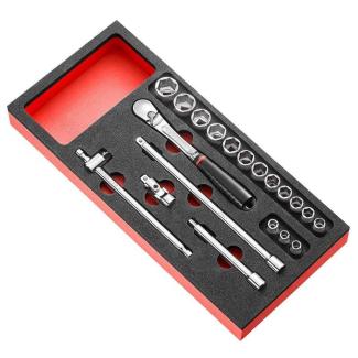 MODM.JL161-36 - 3/8' STD 6PT SOCKET FOAM MODUL