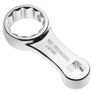 J.7/16R - klucz oczkowy z zabierakiem kwadratowym 3/8", 12-kątny, 7/16"